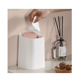 Desktop fun cute cartoon high quality creative small trash can plastic debris container office basket trash can