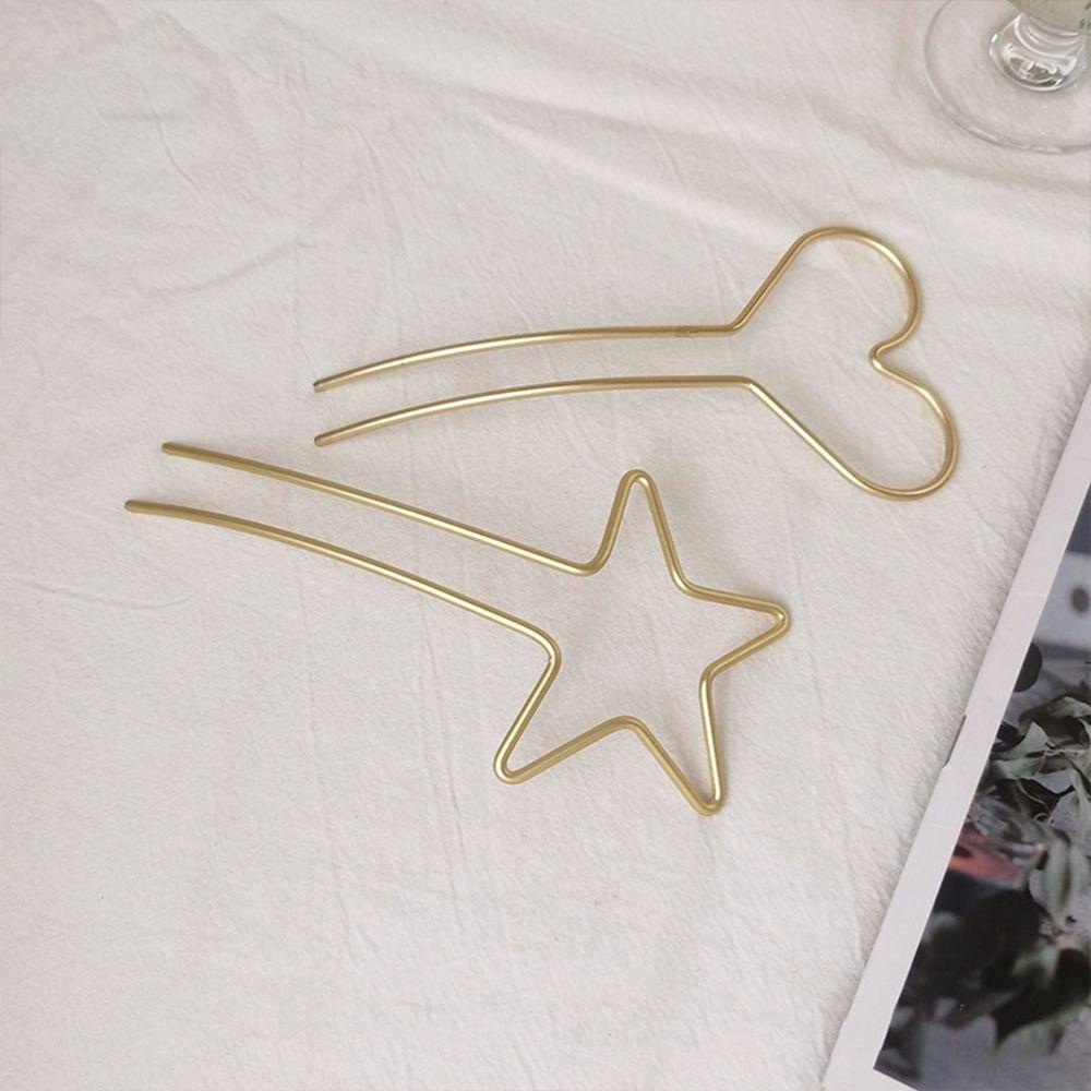 Kẹp Tóc Hình Trái Tim Bằng Hợp Kim Thanh Lịch Dễ Phối Đồ Phong Cách Hàn Quốc