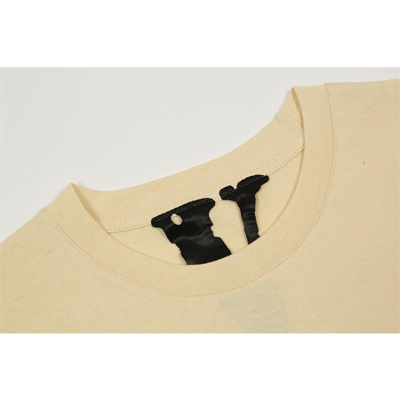 Áo Thun Cotton Tay Ngắn Dáng Rộng In Chữ Vlone Thời Trang Mùa Hè Cho Học Sinh