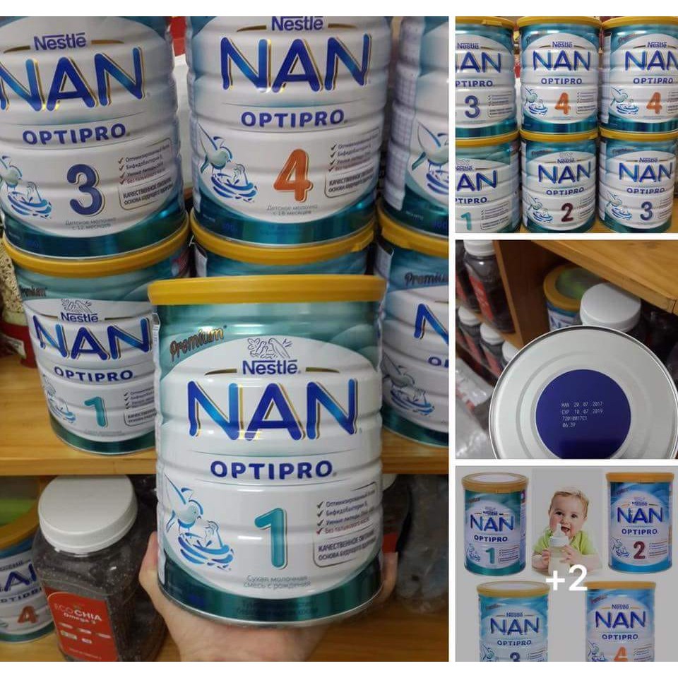 Sữa Nan Nga đủ số 400g, 800g