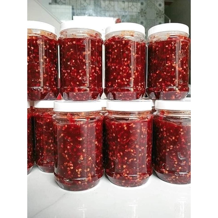 500gr ớt rim siêu cay dùng chung bánh tráng, các món ăn, chấm các món cuốn, bánh tráng_HŨ 500GRAM_NHÀ LÀM