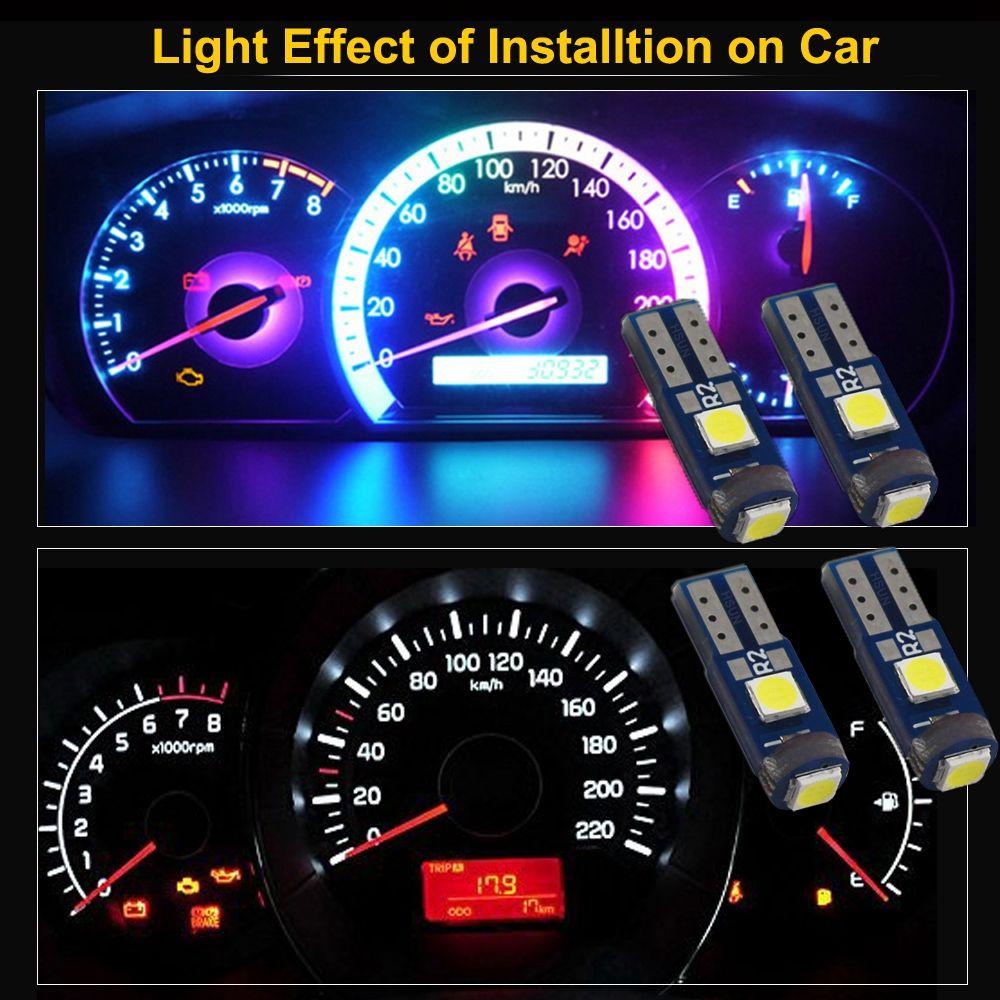 Set 10 Đèn LED Cảnh Báo Siêu Sáng 3030 Gắn Bảng Điều Khiển Dành Cho Ô Tô