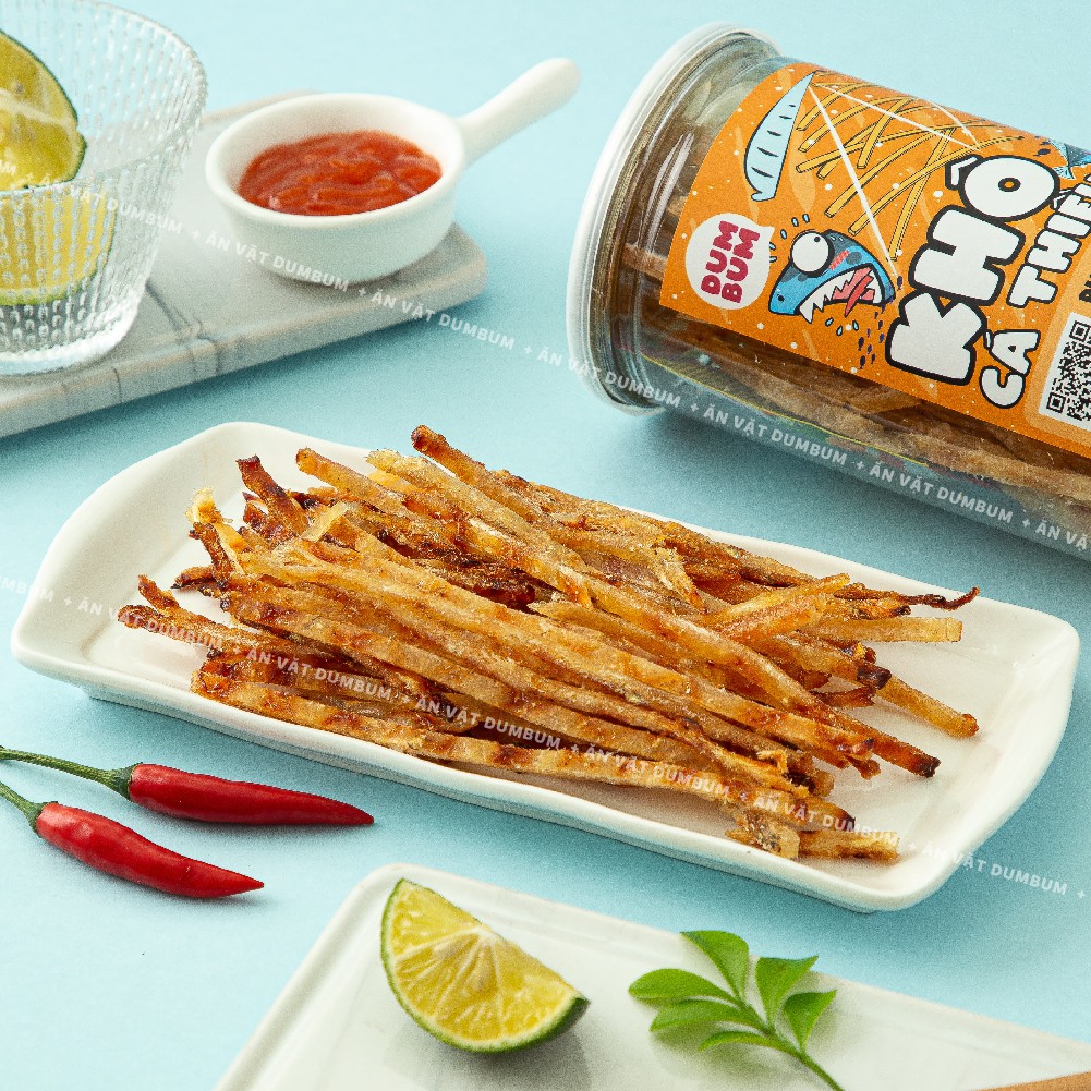 Khô cá thiều que DumBum 200g đồ ăn vặt Sài Gòn | BigBuy360 - bigbuy360.vn