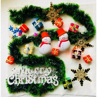 Đồ trang trí noel tổng hợp nhiều loại Phụ kiện trang trí cây thông trang trí giáng sinh đủ loại christmas decorations
