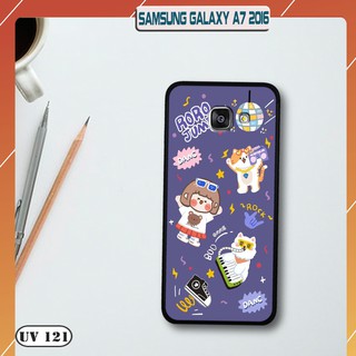 Ốp lưng điện thoại Samsung Galaxy A7 2016 - lưng nhám viền dẻo