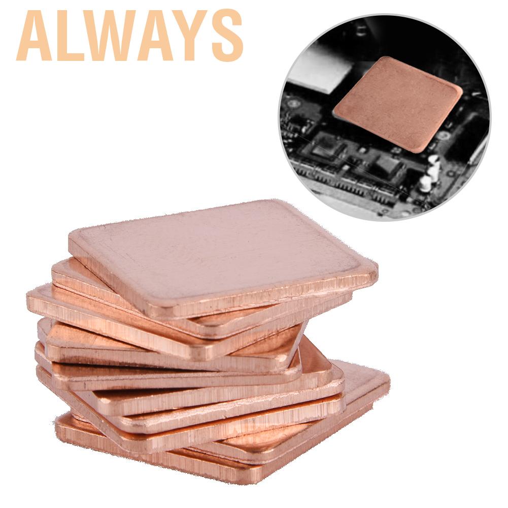 Set 10 miếng dán tản nhiệt bằng đồng chuyên dùng cho CPU