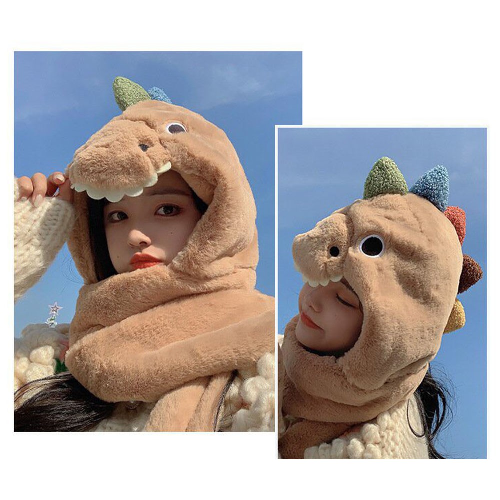 Mũ len trùm đầu hình con vật siêu đáng yêu, lông mềm mịn cực ấm áp