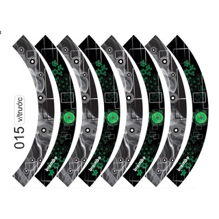 Tem trùm dán vành Brembo khói 16 miếng dán full 2 bánh xe