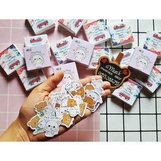 Bộ 45 sticker Couple Gấu siêu cute