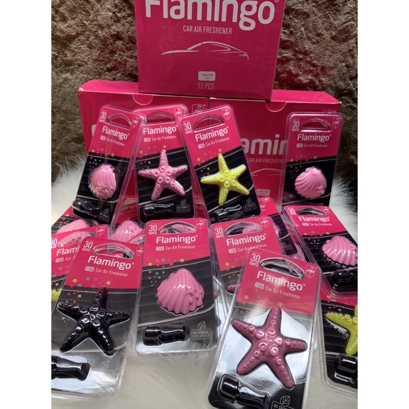 Treo thơm ghim cửa gió điều hoà khử mùi hôi, làm mát không khí ô tô Flamingo F1300H