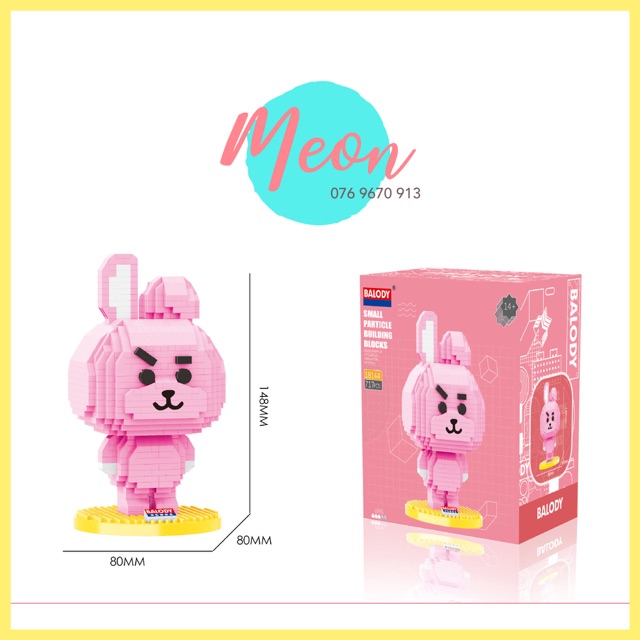 Xếp hình lego BT21 Cooky - Miniblock BT21 BTS Cooky size L