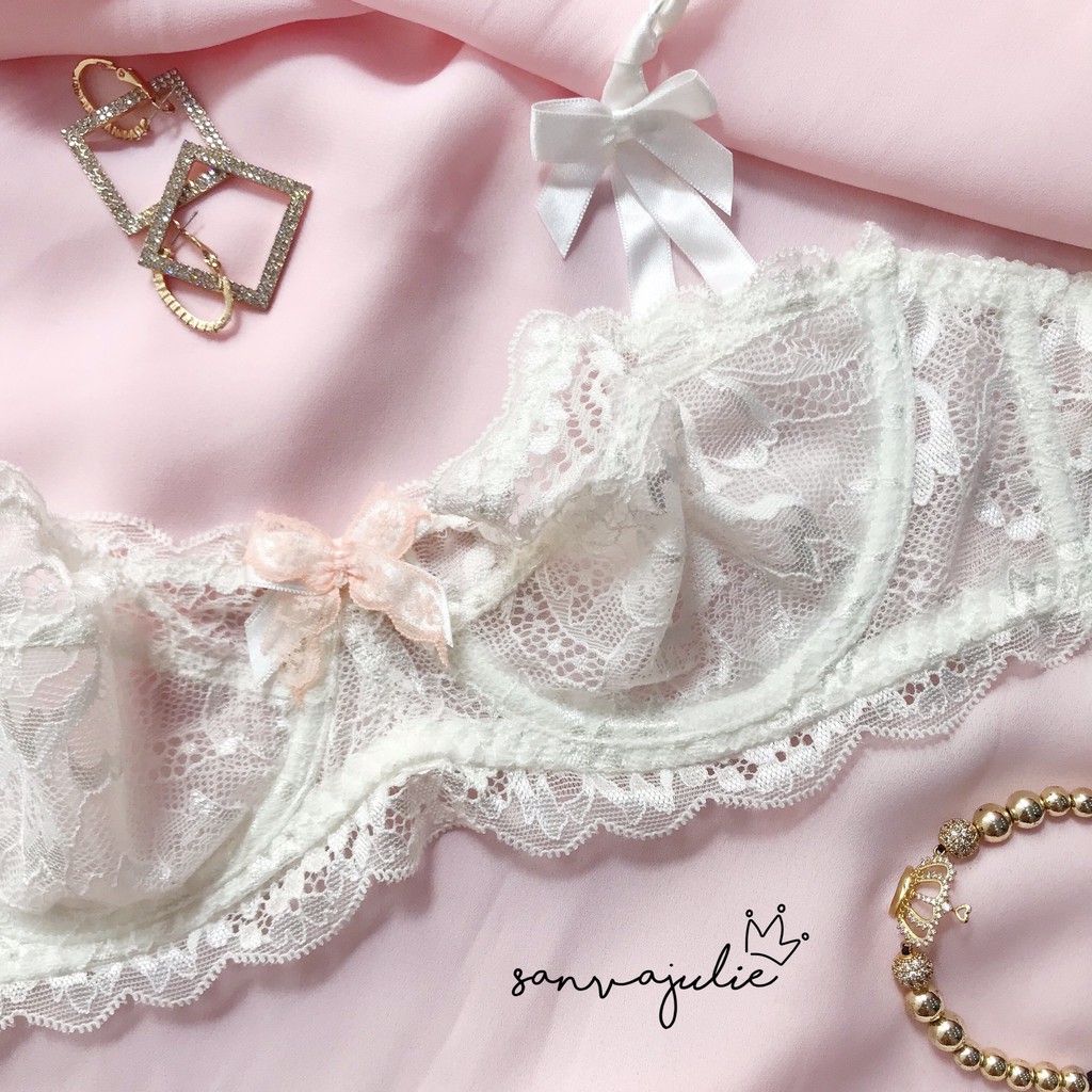 Bộ đồ lót nữ không mút có gọng chất liệu ren Hoa Tigon - Nội y nữ | BigBuy360 - bigbuy360.vn