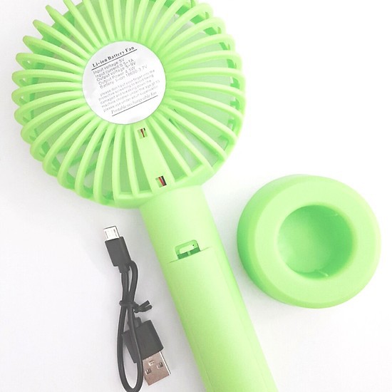 Quạt Cầm Tay Mini Để Bàn Minifan Có Đế Nhiều Chế Độ Gió Nhỏ Gọn Nhiều Màu Sắc Cực Mát Hỗ Trợ Pin Sạc Dùng Cực Lâu