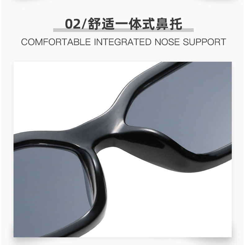 Kính Mát Chống Tia UV Gọng Vuông Mới Cho Nữ