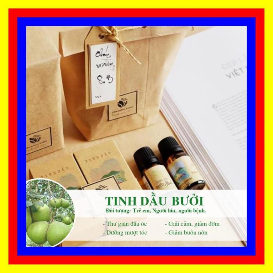 10ml Tinh Dầu Vỏ Bưởi, Sả Chanh, Thanh Trà, Tràm, Tràm Năm Gân, Thiên Niên Kiện - Làng Hạ - Tinh dầu Liên Minh Xanh