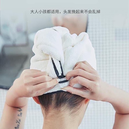 Khăn quấn khô tóc [🔥SIÊU THẤM🔥] - khăn lau đầu ủ tóc khô siêu nhanh - loại dày