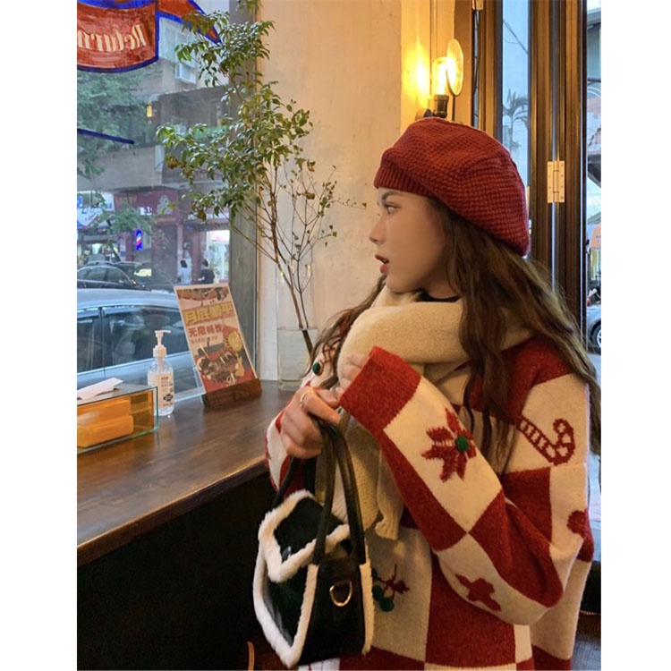 Áo Len Ô Vuông Noel Siêu Hót Hàng Quảng M0580-Vin_store168