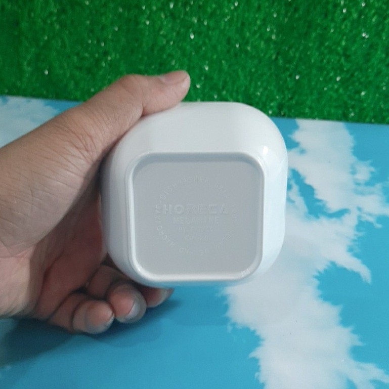 Chén vuông CV20 Horace nhựa Melamine màu trắng sáng Cao Cấp- Sang trọng