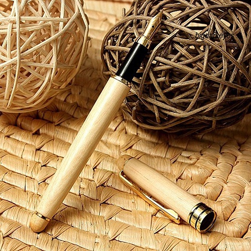 Bút Máy Thân Gỗ Thời Trang Dùng Làm Quà Tặng