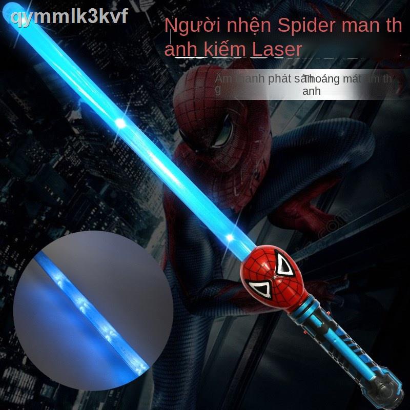 Đồ chơi trẻ em kiếm phát sáng các siêu anh hùng người nhện người sắt đội trưởng mỹ giúp bé nhập vai thú vị