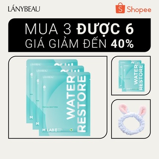 Mặt nạ dưỡng da cấp ẩm sâu, dưỡng ẩm LÁNYBEAU MLAB Water Restore - Combo 3 miếng