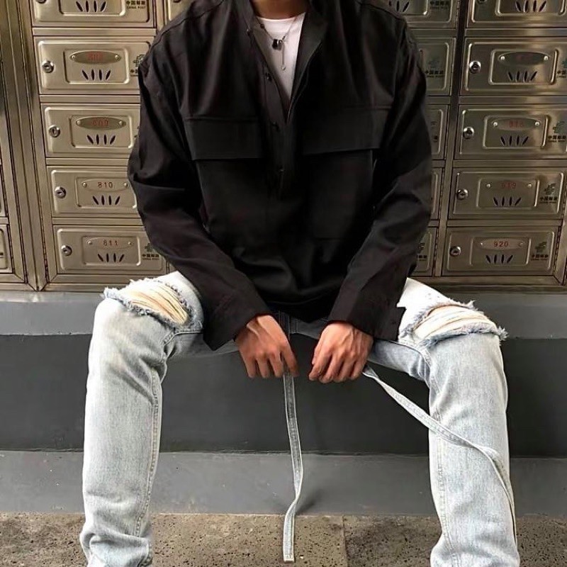 [Mã FASHIONHOTMA hoàn 15% tối đa 30K xu đơn 150K] Áo sơ mi cổ tàu FOG , áo sơ mi dài tay nam nữ unisex , MSW Town | BigBuy360 - bigbuy360.vn