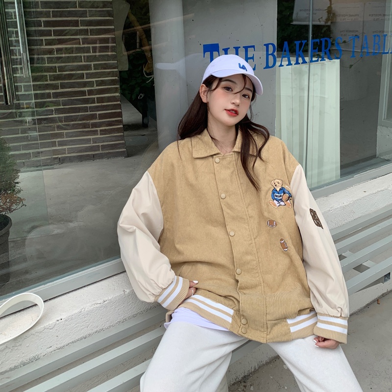 Áo khoác SUXI thiết kế kiểu blazer dáng rộng thời trang mùa thu phong cách Hàn Quốc cho nữ