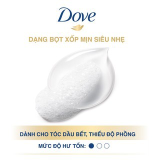 Kem xả dạng bọt siêu nhẹ Dove Weightless Moisture Foam Conditioner 198g