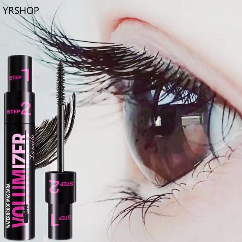 Mascara Tích Hợp 2 Trong 1 Hiệu Ứng Điều Chỉnh Làm Dày Và Uốn Cong Lông Mi Cho Đôi Mắt To Hơn