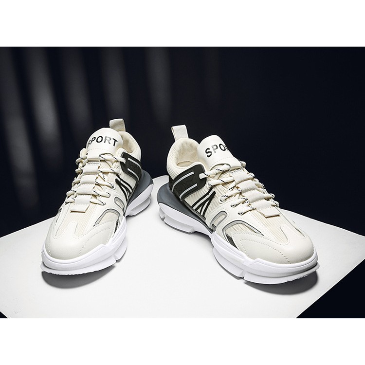 Giày Sneaker Thể Thao Nam Alami GTT01 - Viền xanh lục