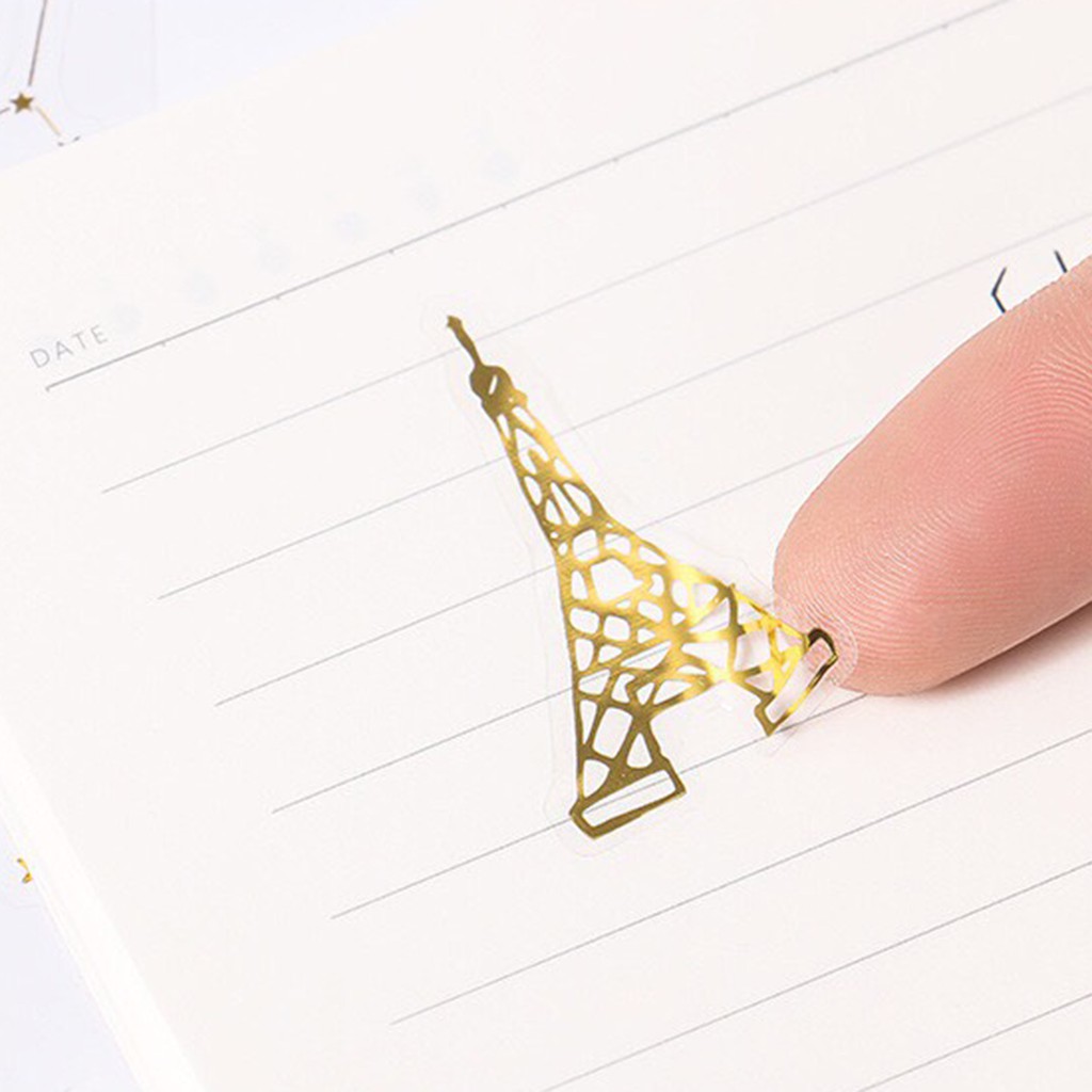 Sticker nhũ kim hoa tiết bầu trời (SN05)