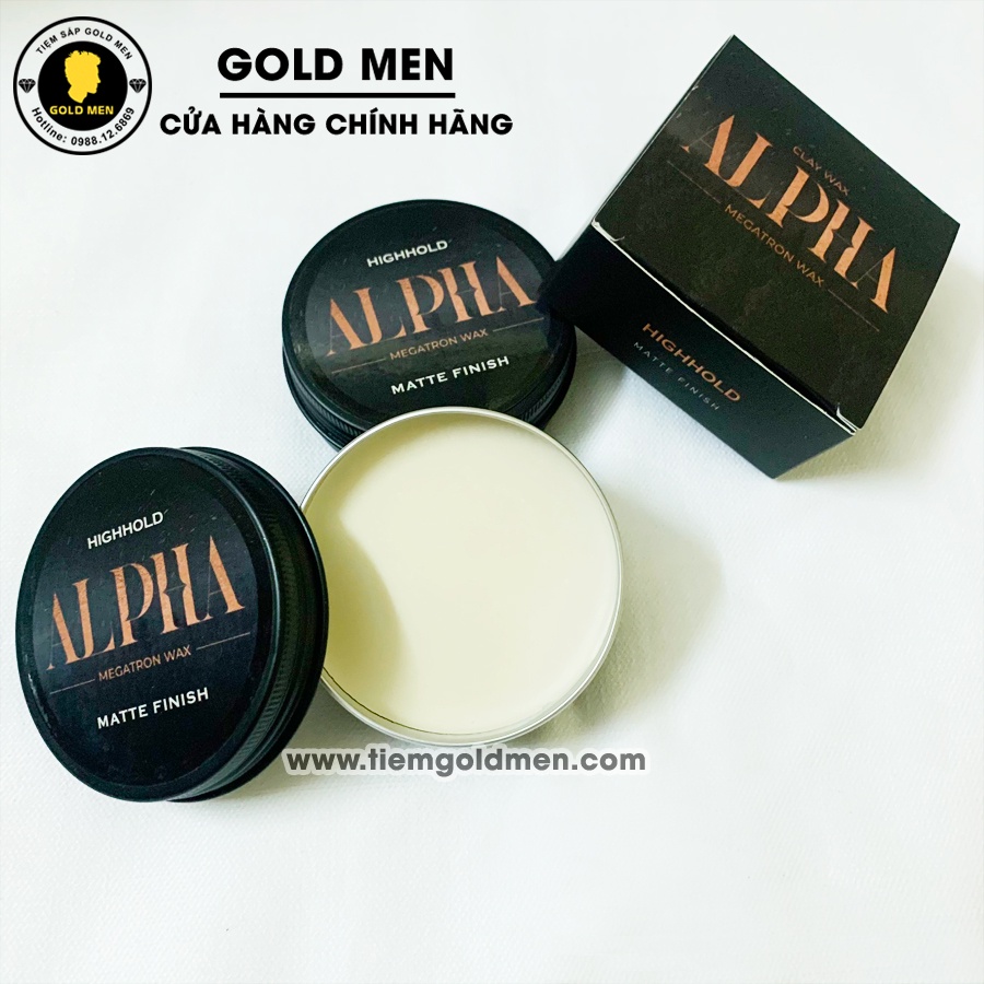 Sáp vuốt tóc Alpha Clay Wax + Tặng quà