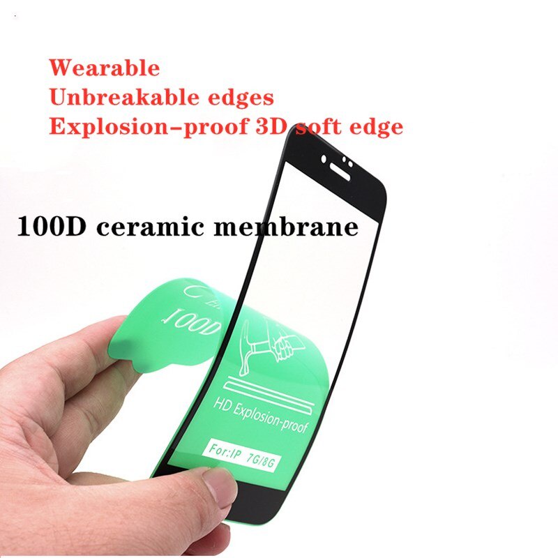 Miếng dán gốm cường lực 100D bảo vệ màn hình thích hợp cho iPhone 12 Mini 11 Pro Xr X Xs Max 8 7 6 6s Plus Se 2020