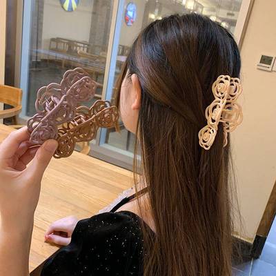 Kẹp Tóc Móng Vuốt Hình Hoa Trà Sang Trọng Cho Nữ