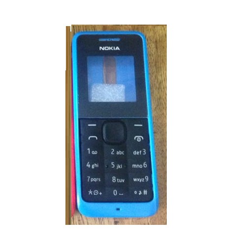 Vỏ Nokia 105 đời cũ có đuôi sạc tròn , có phím xanh dương