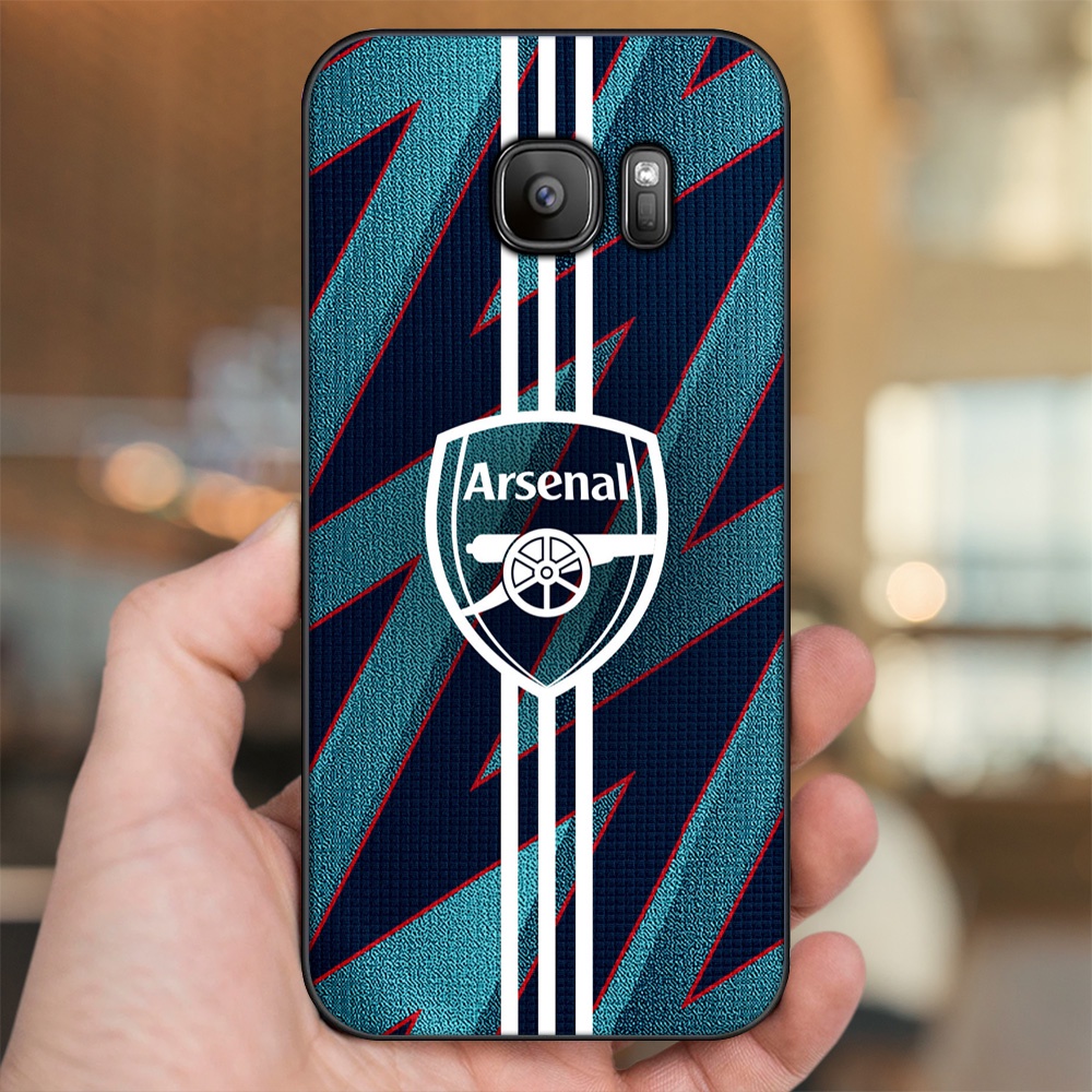 Ốp lưng Samsung S6, S6 Edge, S6 Edge Plus, S7, S7 Edge viền đen in hình Arsenal FC