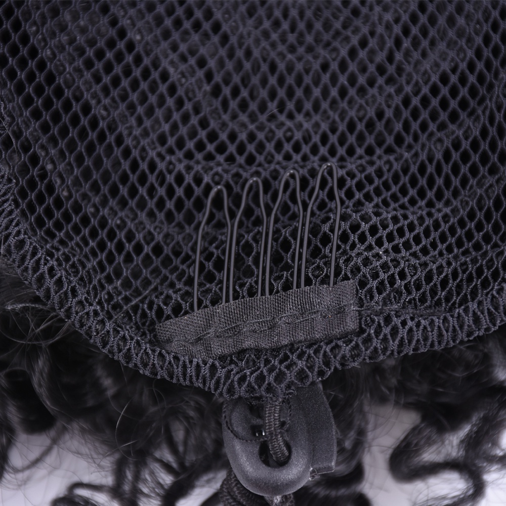 Tóc Giả Loại Ngắn Và Xoăn Phồng Màu Đen Phong Cách Châu Phi Thời Trang Cho Nữ