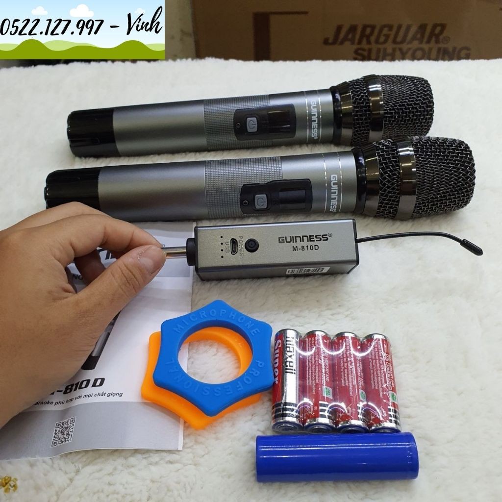 Micro Karaoke không dây GUINNESS MU-810D - Hàng Chính Hãng - Gia Khang Shop