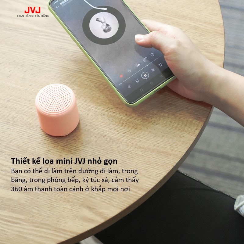 Loa di động Bluetooth JVJ Mini 3D BLT Không Dây - Âm Thanh Nổi Siêu Bass bỏ túi mang theo tiện lợi