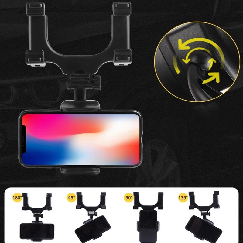 Giá Đỡ Điện Thoại / GPS Gắn Kính Chiếu Hậu Xe Hơi