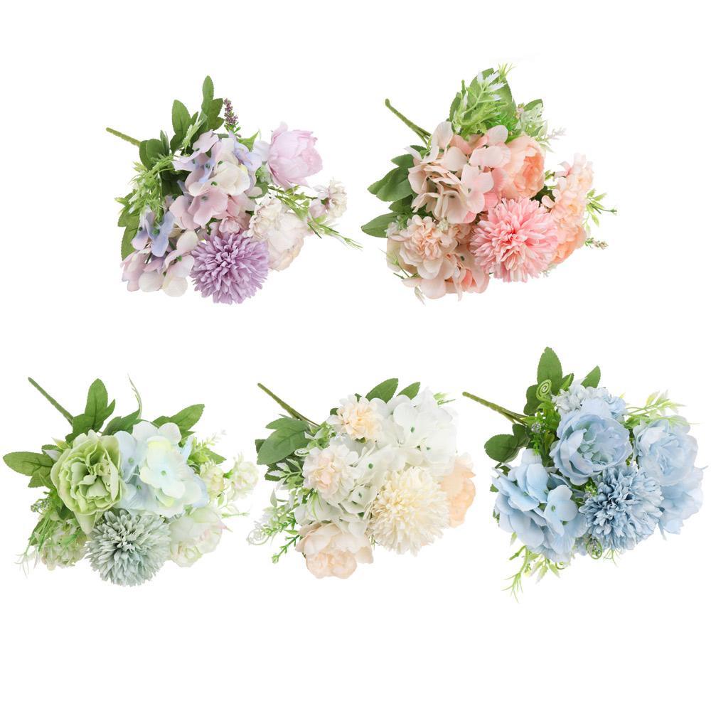 Bó Hoa Cẩm Tú Cầu Giả 7 Bông Trang Trí Tiệc Cưới