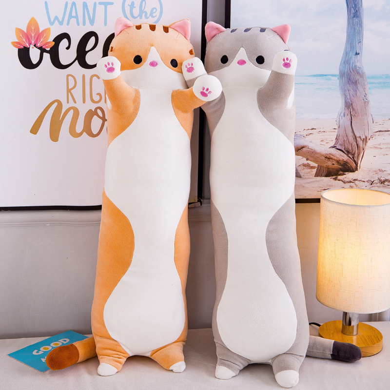 Gối ôm nhồi bông hình mèo đáng yêu