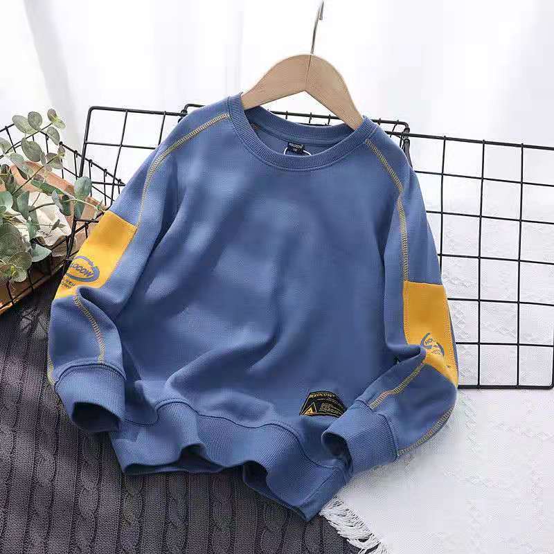 Áo Thun Cotton Cổ Tròn Thời Trang Xuân Thu Năm 2021 Cho Bé Trai