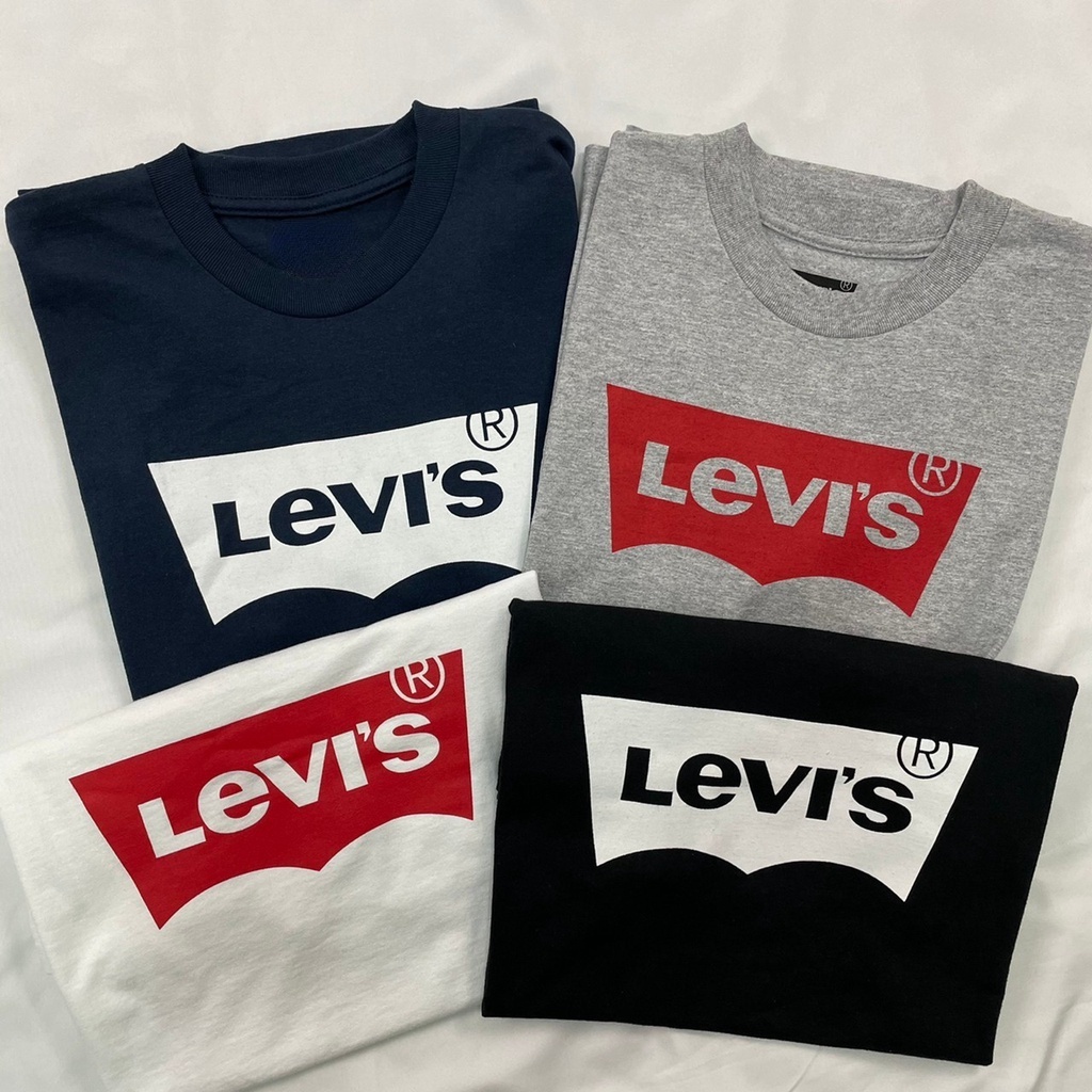 Áo Thun Tay Ngắn Cổ Tròn In Chữ Levis Thời Trang Cho Nam Và Nữ