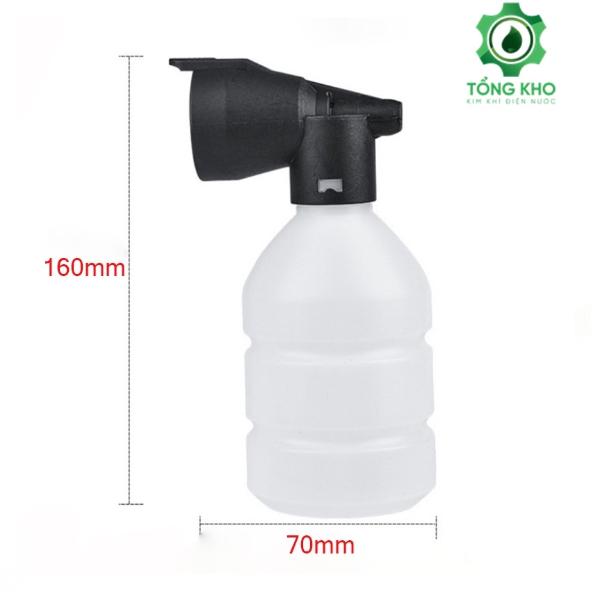 Bộ súng xịt và bình phun bọt tuyết 300ml cho máy rửa xe áp lực cao (Ren 22 và 14mm) - Tổng kho kim khí điện nước