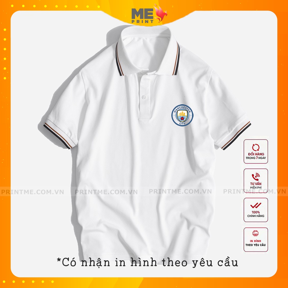 Áo polo nam in logo các CLB Champions League, chất lascote dày dặn co dãn 4 chiều unisex phù hợp cho thời trang nam nữ