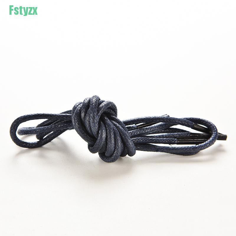 fstyzx Multi Color Cotton Waxed Round Cord String Dress Shoe Laces 85cm 1 Pair