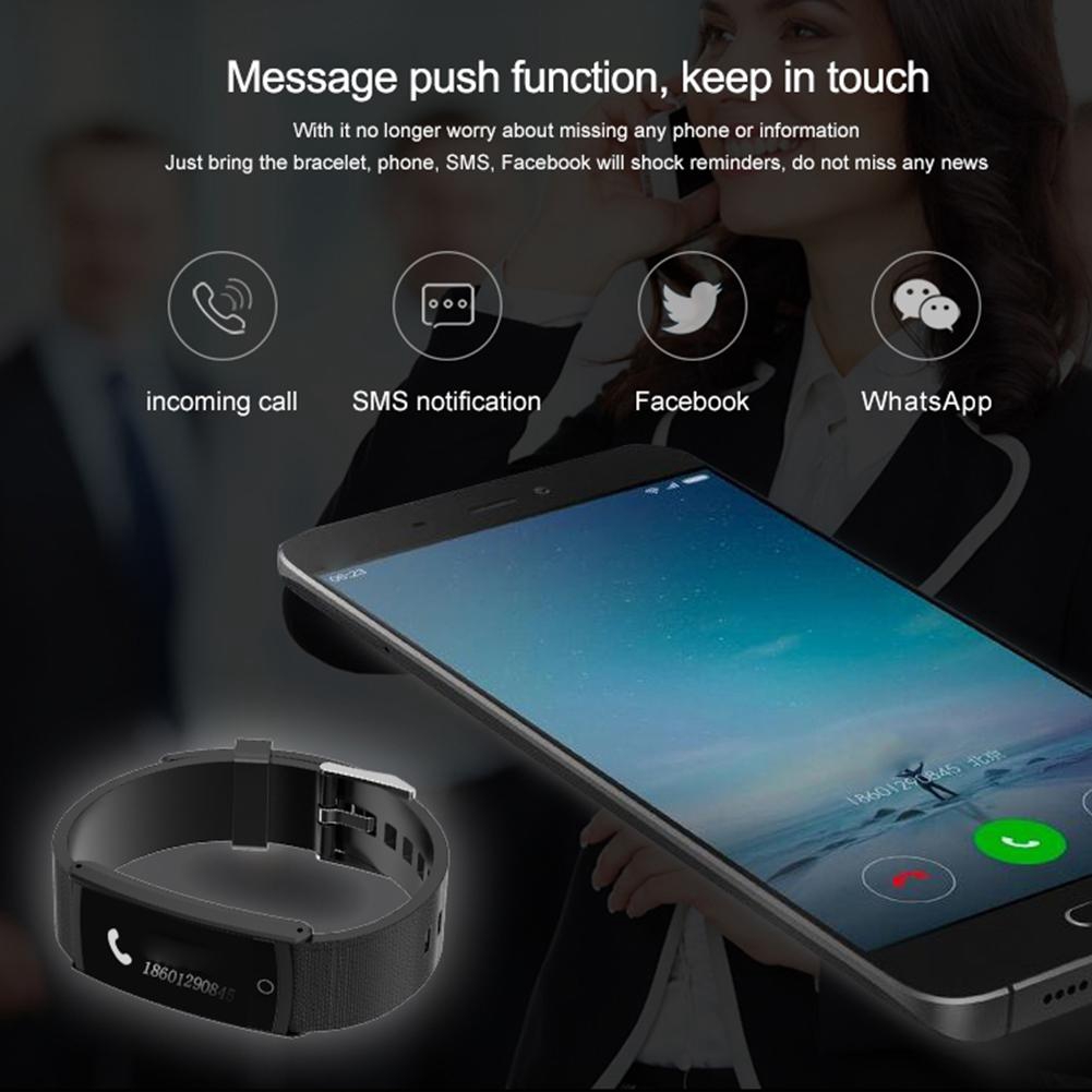 S6 Bracelet Fitness Tracker Pedometer Heart Rate Monitor for Android iOS