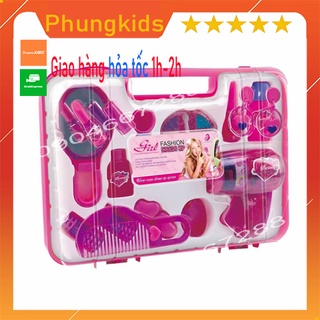 Bộ đồ chơi trang điểm làm tóc cho bé - Bộ trang điểm làm tóc nhiều món 80084A