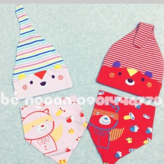 Set mũ+yếm cho bé